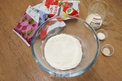 Make A donut bun of flowers step 0