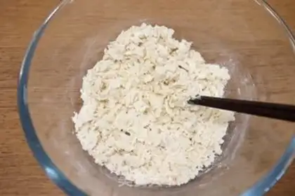 Make A donut bun of flowers step 2