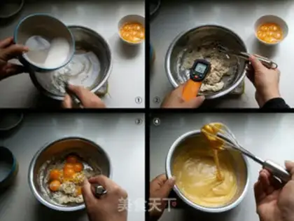 Make White chocolate cream cake step 2