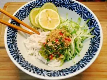 Make The cod noodles step 4