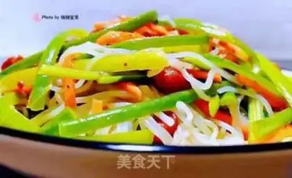 Make A fan of peanut rice with garlic step 9