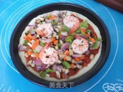 Make Shrimp pizza step 15