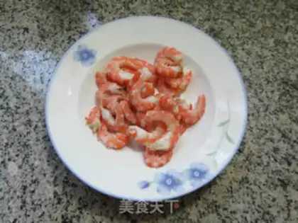 Make A shrimp burger step 1
