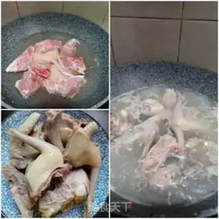 Make Olive-cutter pigeon soup step 1