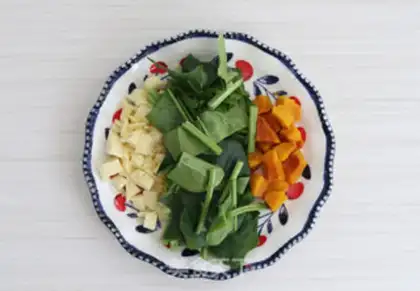 Make Spinach pumpkin cheese-dambo step 0