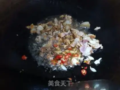 Make Tofu fried meat step 4