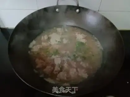 Make Chicken soup and potato powdered meatball soup step 10
