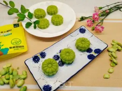 Make Coconut bean cake step 5