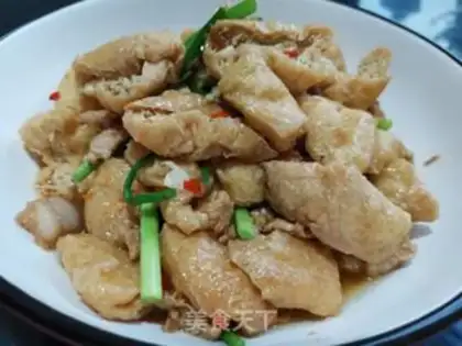 Make Tofu fried meat step 9