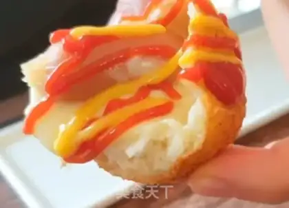 Make Fry hot dog cheeseball step 9