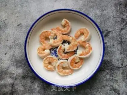 Make Garlic fans steam shrimp step 6