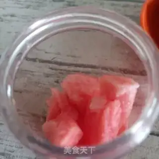 Make Watermelon milk step 1