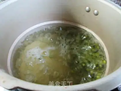 Make Green Bean Popsicle Ice step 4