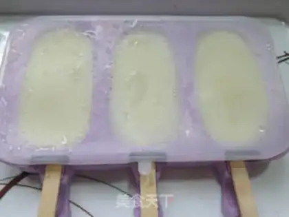 Make Soy cream popsicle ice step 6
