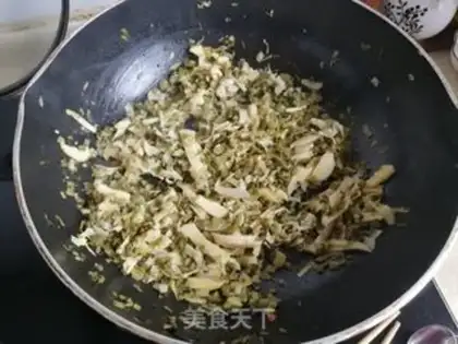 Make Snowbeans fried silk step 3