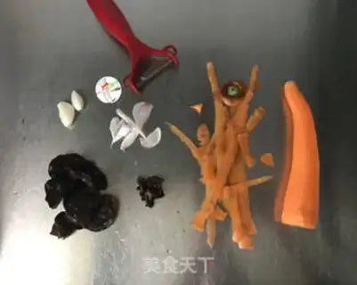 Make Peaches, carrots step 1