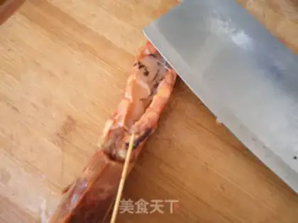 Make Cheese and red shrimp step 1