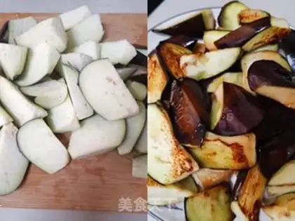 Make Tofu eggplant step 1
