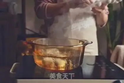 Make The soothing soup of the hand grab cake series step 1
