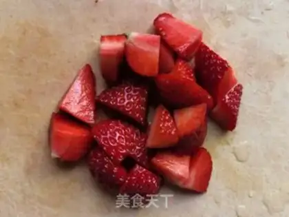 Make The papaya strawberries step 3