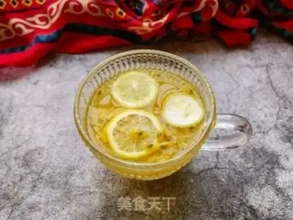 Make Bronze lemon honey water step 6
