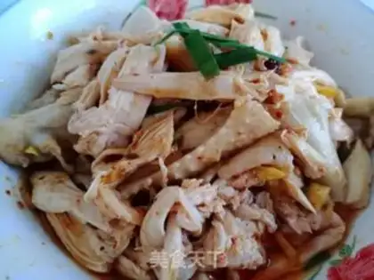 Make The cold hand tore the chicken step 5
