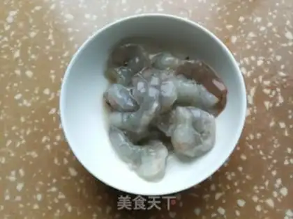 Make Shrimp balls, beans, eggs step 1