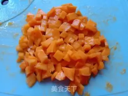 Make Mango bubble water step 1