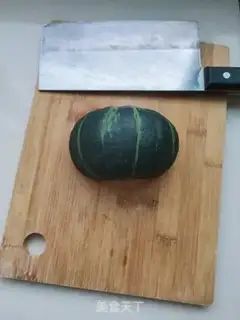 Make Little star of pumpkin rice step 0