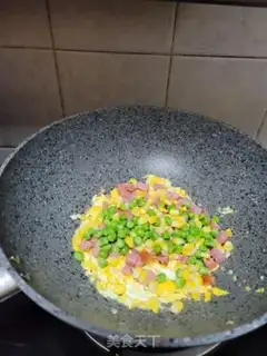 Make Sausage pea corn rice step 4