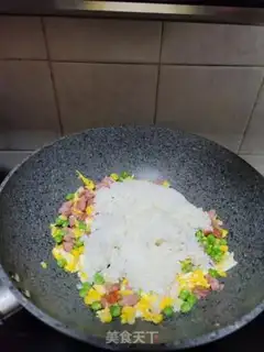 Make Sausage pea corn rice step 5
