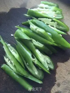 Make Garlic peppers fired step 1