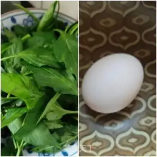 Make Chili leaf egg soup step 0