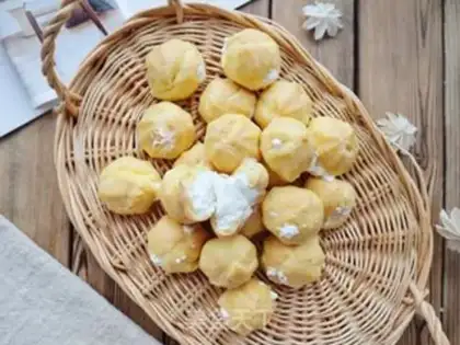 Make Mini cream puff step 13