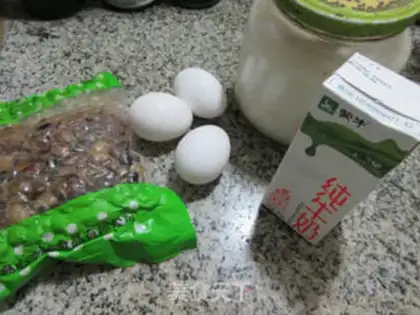Make Bean milk egg pudding step 0