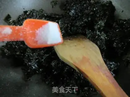 Make Homemade sesame moss step 4