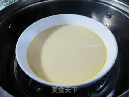 Make Bean milk egg pudding step 8