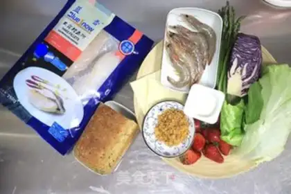 Make Cod toast salad lunch step 0