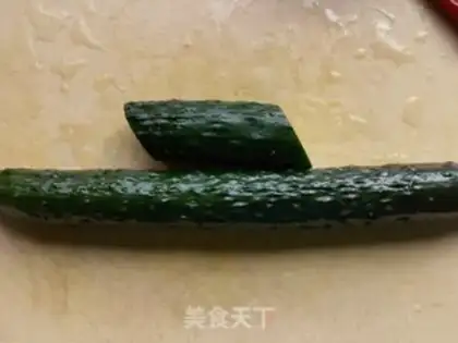 Make Olive-oiled cucumber step 0