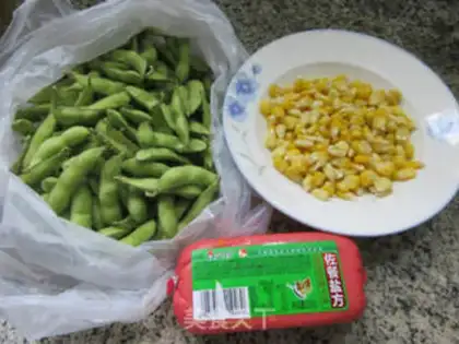 Make A salted corn grain of fried beans step 0