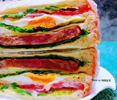 Make Steak tomato egg sandwich step 13