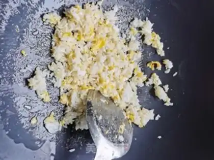 Make Fake egg fried rice step 3