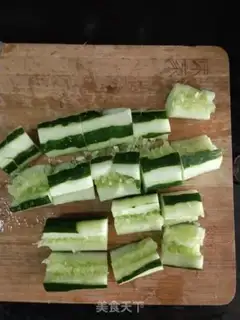 Make Chili chilled cucumber step 1