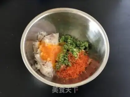 Make Vegetable cod cake step 4