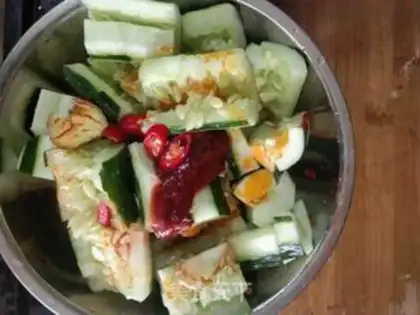 Make Chili chilled cucumber step 3