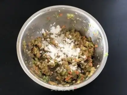 Make Vegetable cod cake step 5