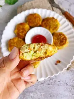 Make Vegetable cod cake step 8