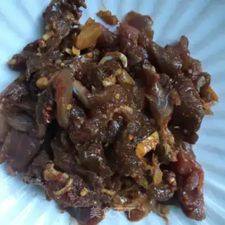 Make Yellow pepper and lamb step 1