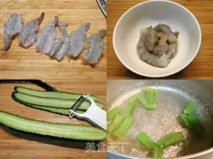 Make Light-food vegetable and fruit shrimp salad step 2