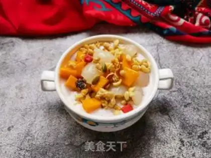 Make Mango pickles, yogurt bowl step 8